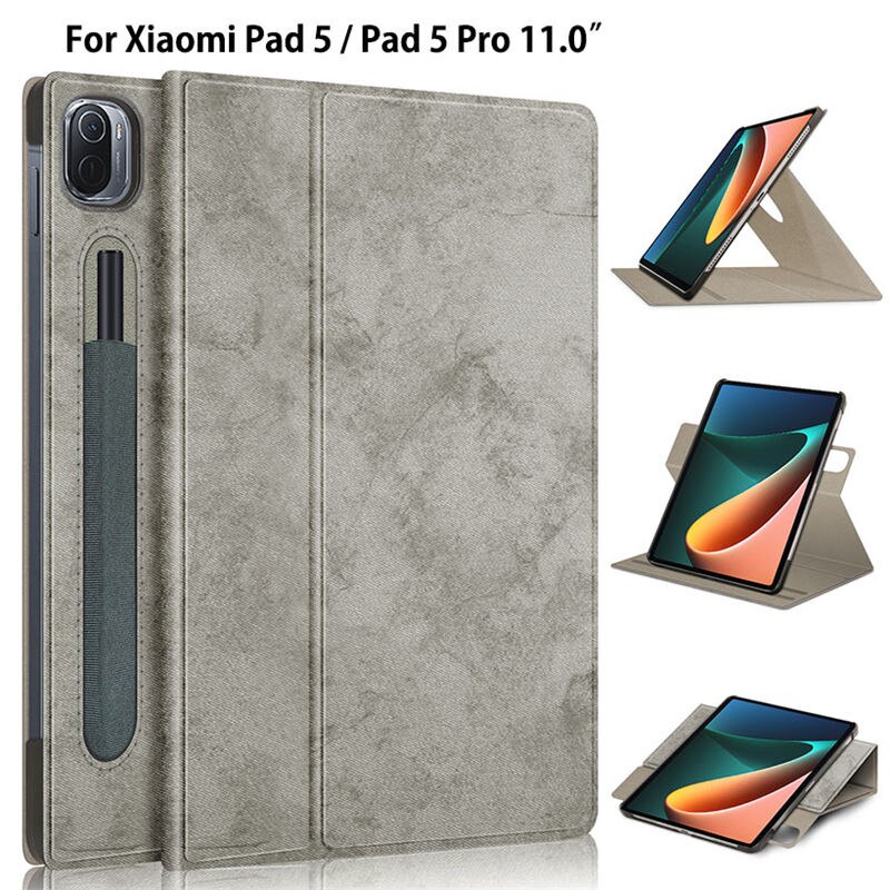 Bao Da Máy Tính Bảng Tự Động Tắt / Mở Màn Hình Xoay 360 Độ Cho xiaomi mi pad 5 pro 11 inch mipad 5 pro 5g smart case 2021 Vỏ