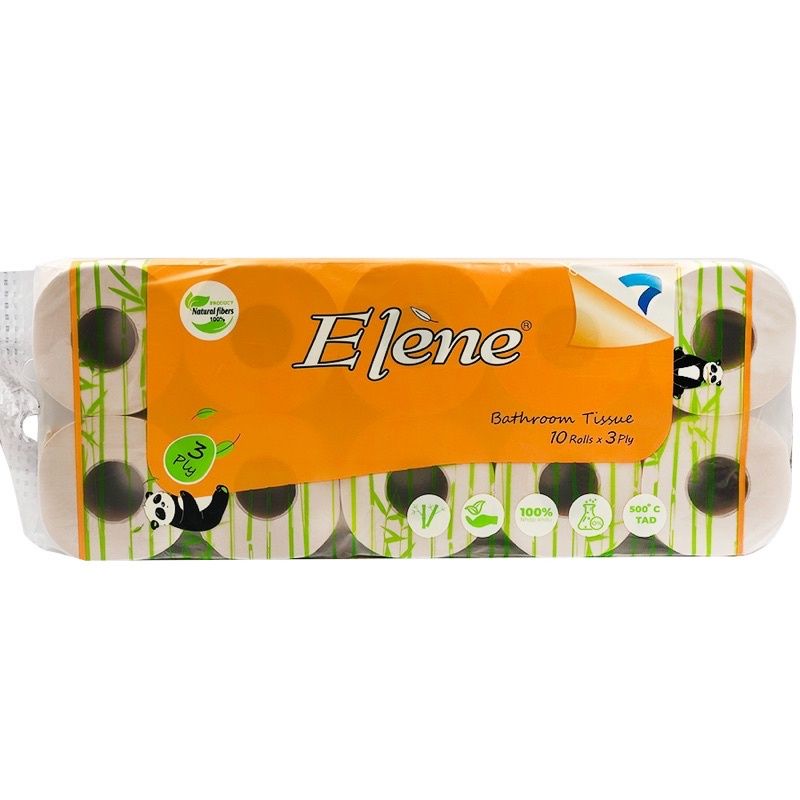 Giấy vệ sinh tre Elene 10 cuộn có lõi