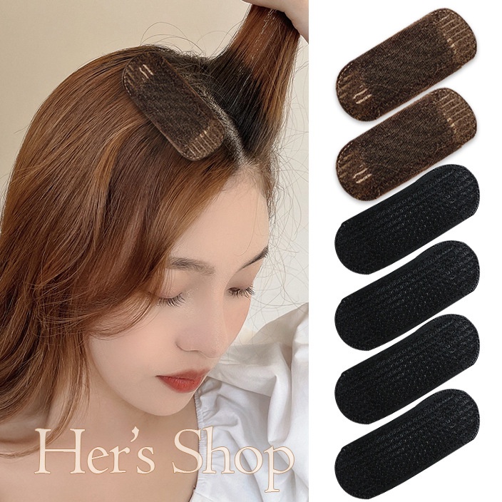 Set 2 miếng kẹp đệm làm phồng tóc tự nhiên cho nữ phong cách Hàn Quốc - Miệng đệm làm dày chân tóc tạo kiểu dễ dàng