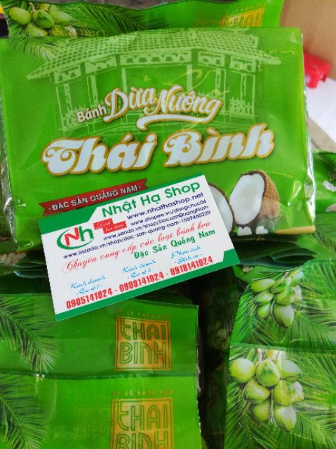(Date mới)Bánh dừa nướng Thái Bình 180g - Đặc sản Quảng Nam