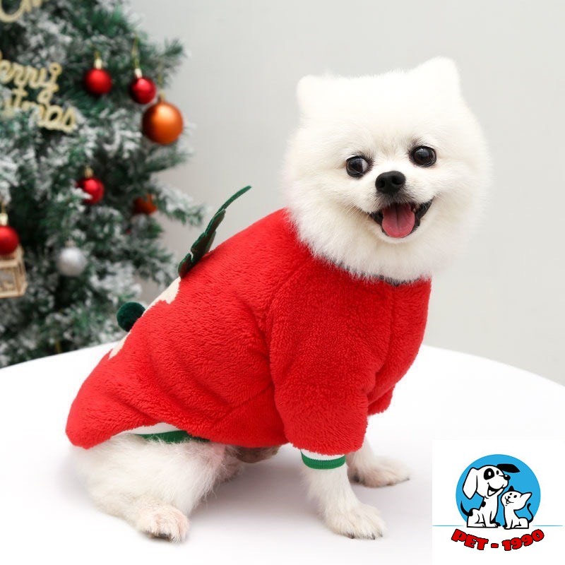 Áo Noel Giáng Sinh Cho Chó Mèo Hoạ Tiết Tuần Lộc - Áo Noel Cho Thú cưng - PET1990