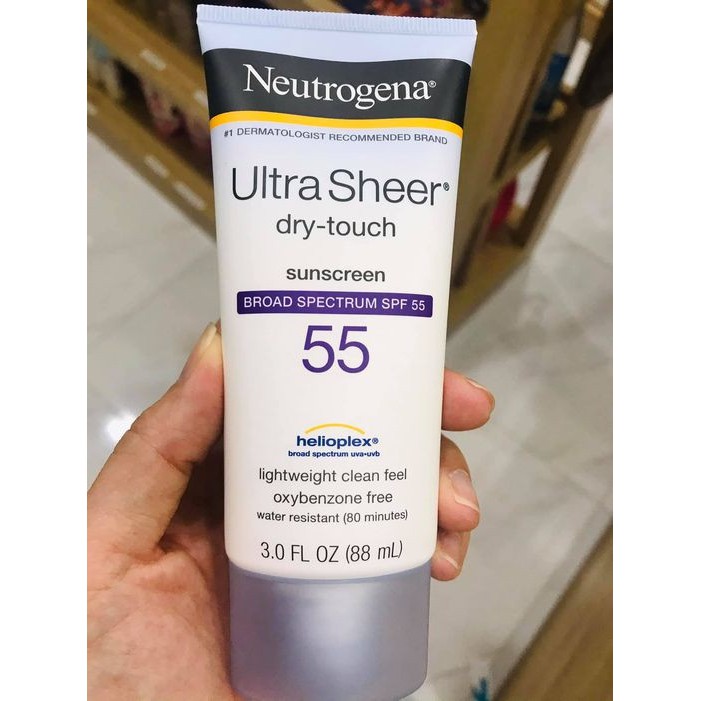 🔆Kem chống nắng Neutrogena Ultra Sheer Dry-touch Broad Spectrum SPF 55
