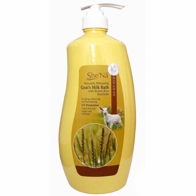 🌹She'Na sữa tắm lúa mạch 1200ml