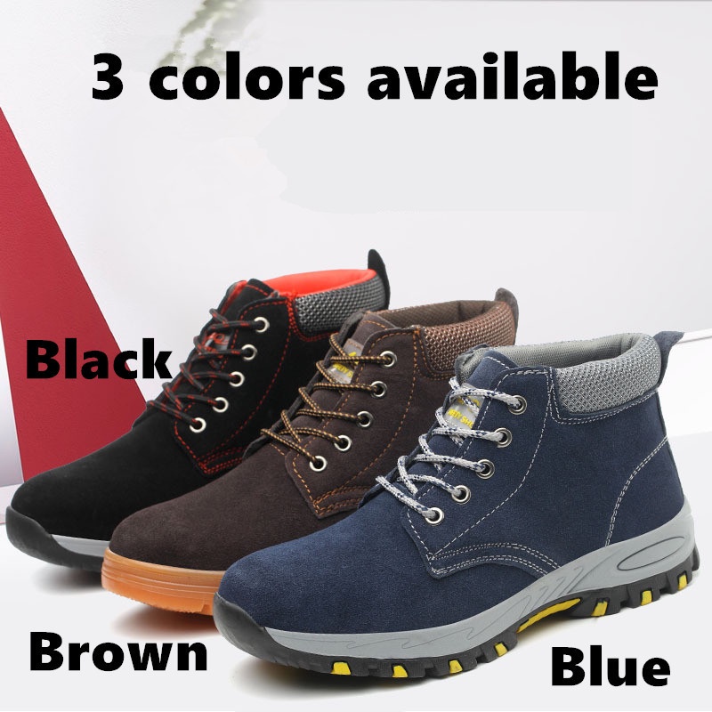 Giày Bốt Bảo Hộ Lao Động Chống Va Đập Chống Nước Bảo Vệ Chân An Toàn