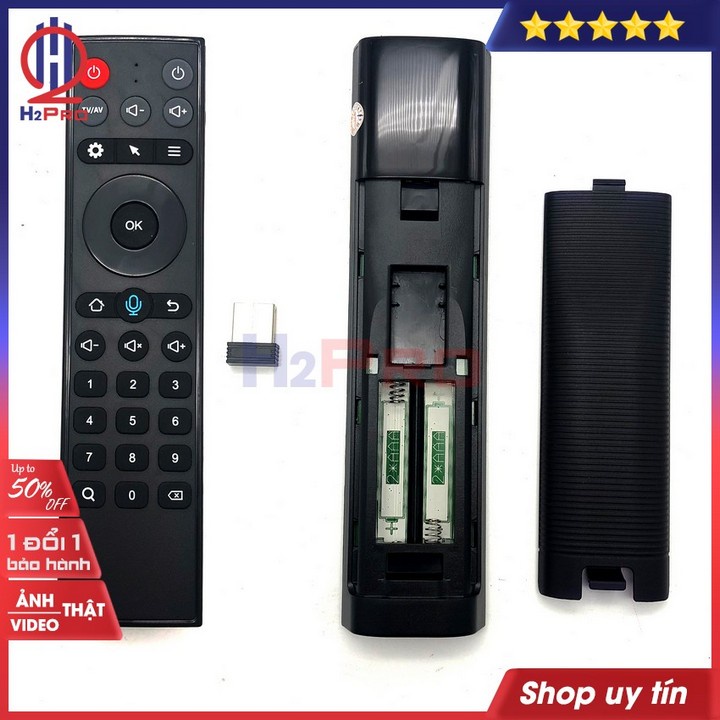 Điều khiển chuột bay H2Pro TZ20 ra lệnh giọng nói 1 chạm (1 chiếc), điều khiển chuột bay cao cấp nhận giọng nói nhạy cho