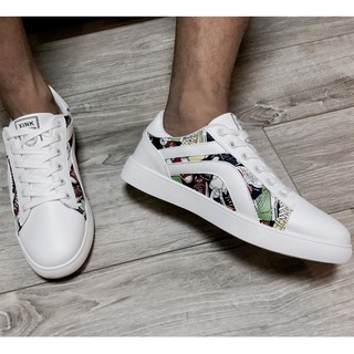 Giày Sneaker Hoạ Tiết Trẻ Trung