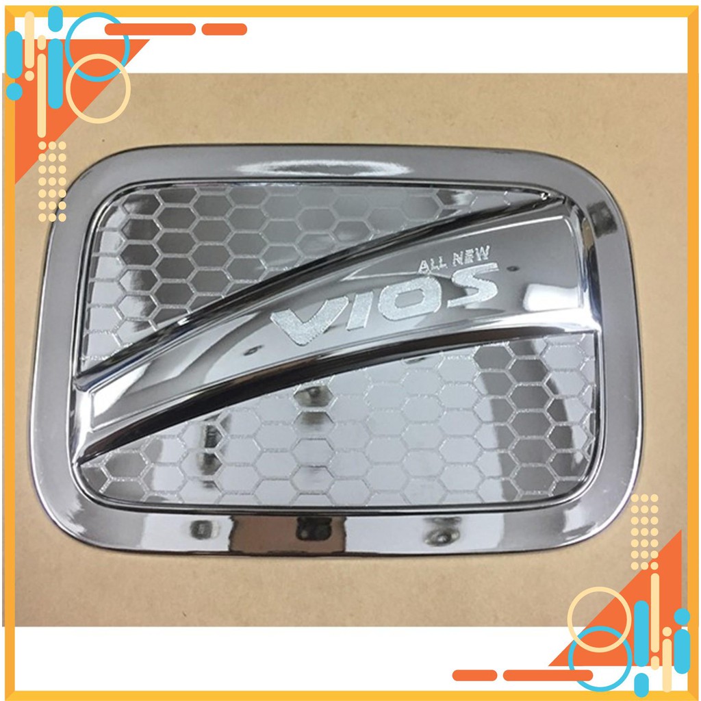 ốp nắp bình xăng vios 2019- 2021, mạ crom cao cấp