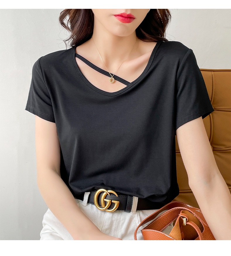 Áo Thun Mỏng Mùa Hè Tay Cộc Thoải Mái Cho Nữ 52747