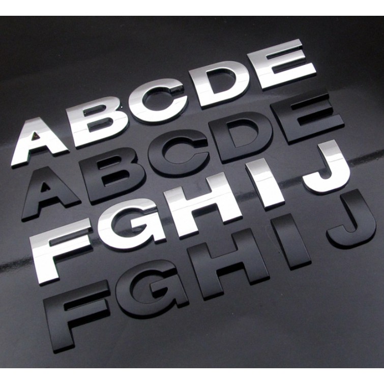 Chữ 3D Kim Loại Dán Trang Trí Xe Máy Xe Ô Tô. Chữ Dán Xe Theo Yêu Cầu. Chất Liệu Kim Loại Và Có Tặng Kèm Keo 3M để Dán | BigBuy360 - bigbuy360.vn