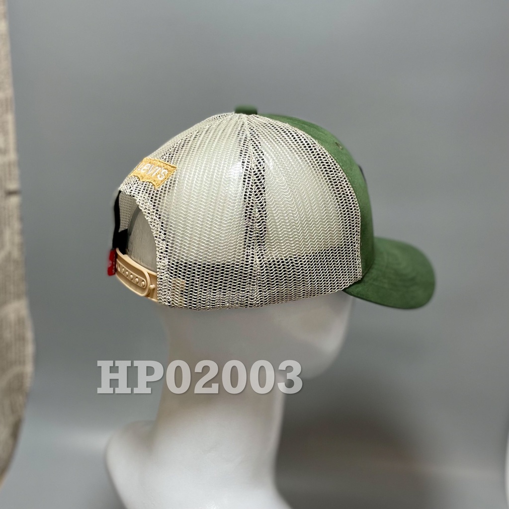 Nón kết Mũ lưỡi trai lưới kaki Cotton nhung Mesh Cap LV nam nữ thoáng khí màu xanh HP02003