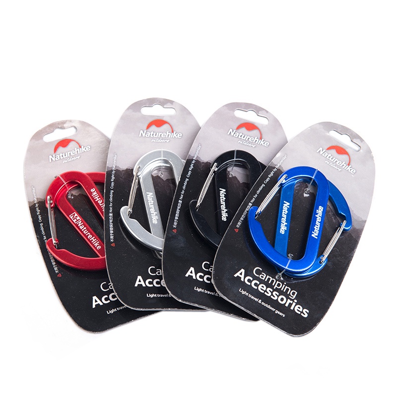 MÓC ĐA NĂNG CARABINER CHỮ D 6.5CM NATUREHIKE NH15A002-H