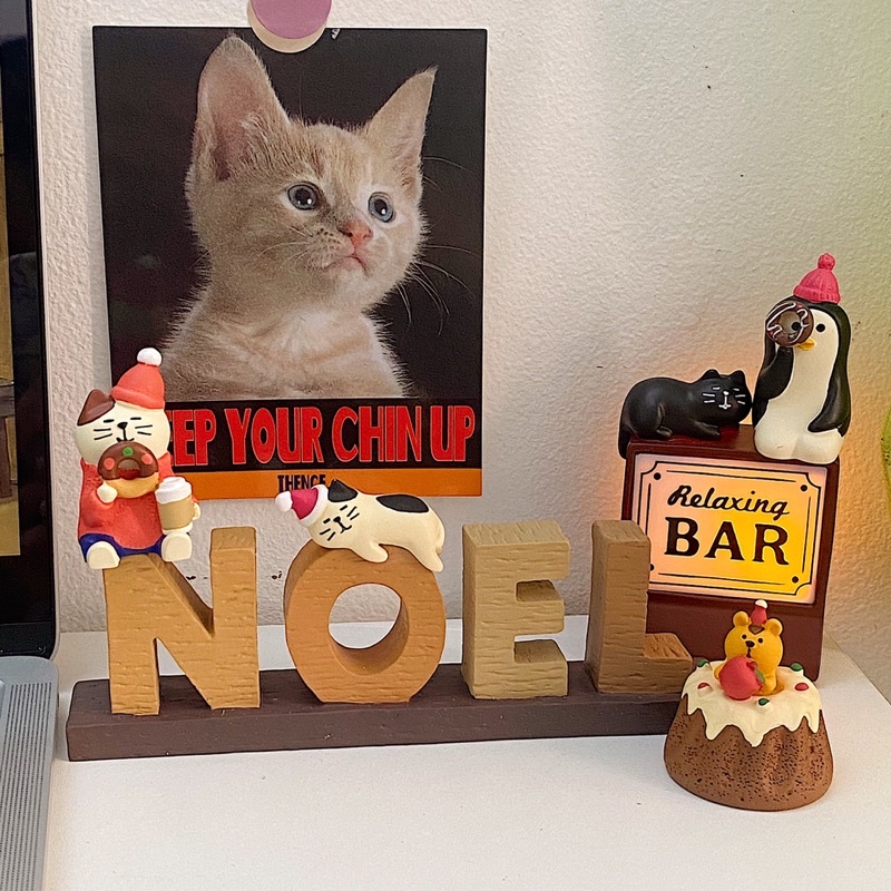 Mô hình mèo chủ đề Noel