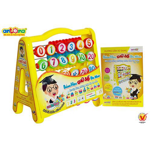 Bảng Học Chữ Số Đa Năng 701 Antona cho bé 2-4 tuổi