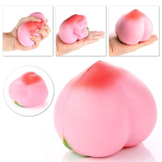  Babys Kids Slow Rising Jumbo Peach Cartoon Squishy Squeeze Soft Toy Mobile Stress Reliever  ZM_(91)