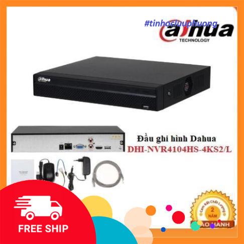 Đầu ghi hình cho camera Wifi Dahua, Imou 4 kênh NVR1104HS-S3/H hoặc NVR4104HS-4KS2/L, chính hãng BH 24TH