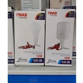 Bóng OKAS 12W, 18W kẹp bình ắc quy 12V