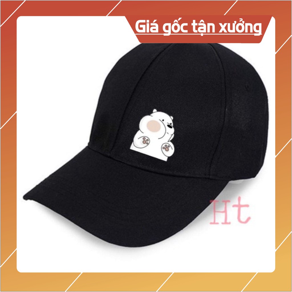 Mũ lưỡi trai in gấu HT12