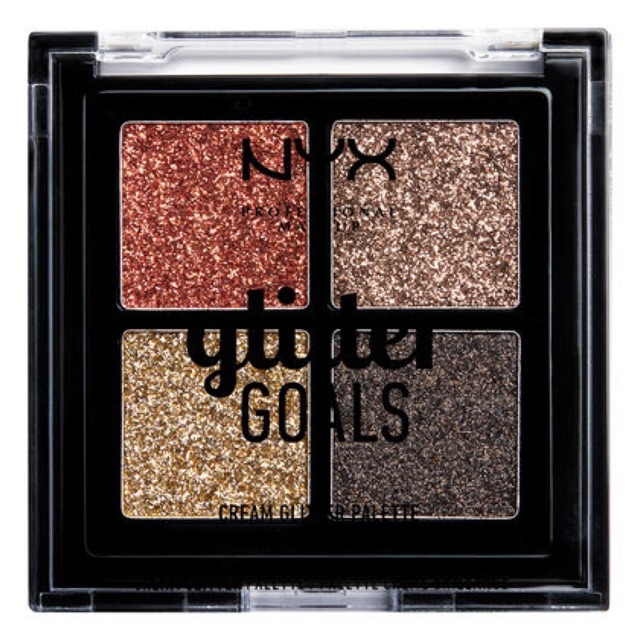 Nyx- Nhũ Mắt- Glitter Goals Cream Quad Palette 4 x 1g