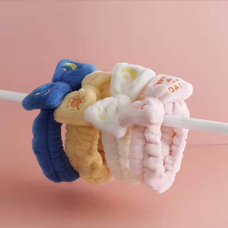 Băng đô SEAGLOCA kiểu nơ họa tiết thêu dễ thương