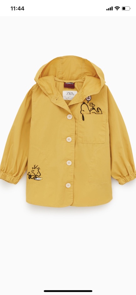 ÁO KHOÁC ZARA KAKI MỎNG - VÀNG SNOPPY