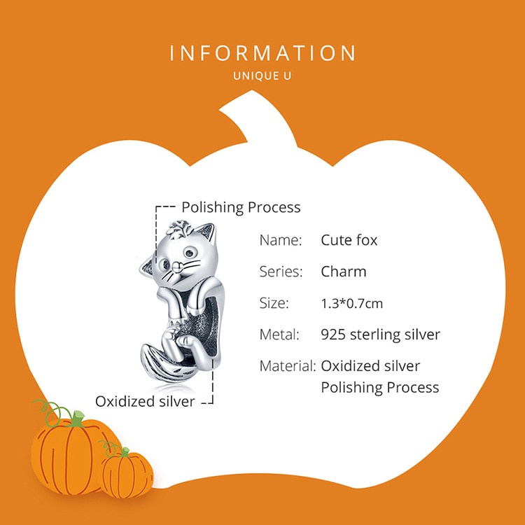 Hạt charm Bamoer SCC1923 dòng rừng mùa thu 100% bạc Sterling 925 dùng làm vòng tay thời trang