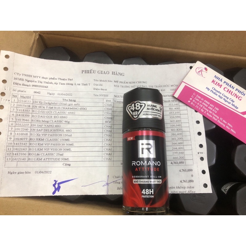 Lăn khử mùi nam Romano Atttitude 50ml (Màu đỏ)