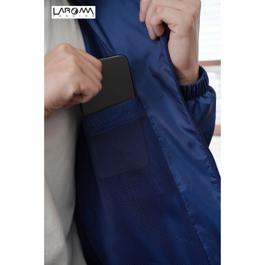 LAROMA Áo gió nam 2 | Giữ ấm - Mũ rời - 2 lớp | BigBuy360 - bigbuy360.vn