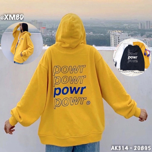 🎆𝐍𝐢̉ 𝐁𝐨̂𝐧𝐠 𝐋𝟏🎆 314 Áo Khoác Nỉ "Powr" Siêu Hot (Hình Thật) . | BigBuy360 - bigbuy360.vn