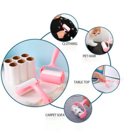 [ MUA 1 TẶNG 2 ĐƯỢC 3 Cây Lăn Bụi Hồng Làm Sạch Quần Áo Ga Giường Ghế Sofa