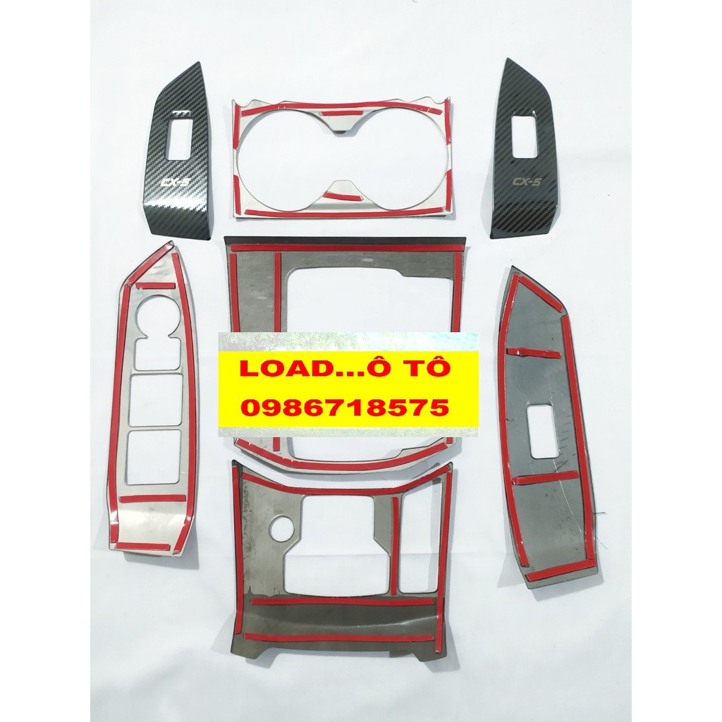 Ốp Nội Thất Xe Mazda CX5 2022-2018 Vân Carbon Cao Cấp