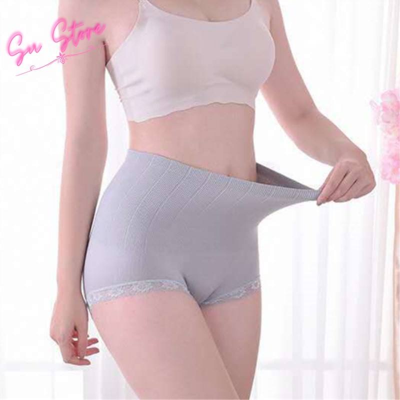 Quần Lót Nữ Lưng Cao Thon Eo, Quần Mặc Váy Viền Ren Nâng Mông - 888