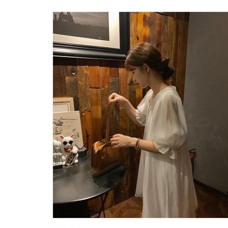 Freeship Váy Babydoll Nữ Dáng Xoè Ullazang Siêu xinh