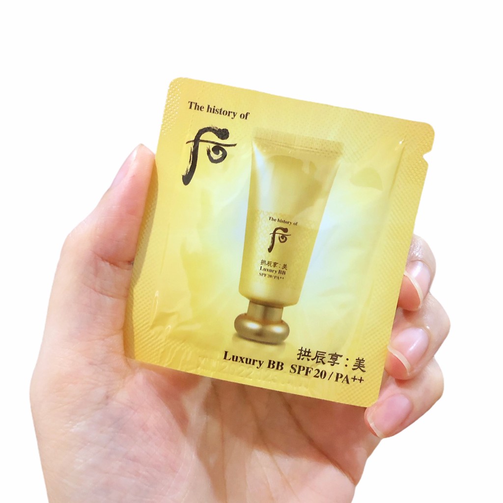 [COMBO] 10 GÓI KEM BB WHOO VÀNG DƯỠNG TRẮNG, CHE KHUYẾT ĐIỂM