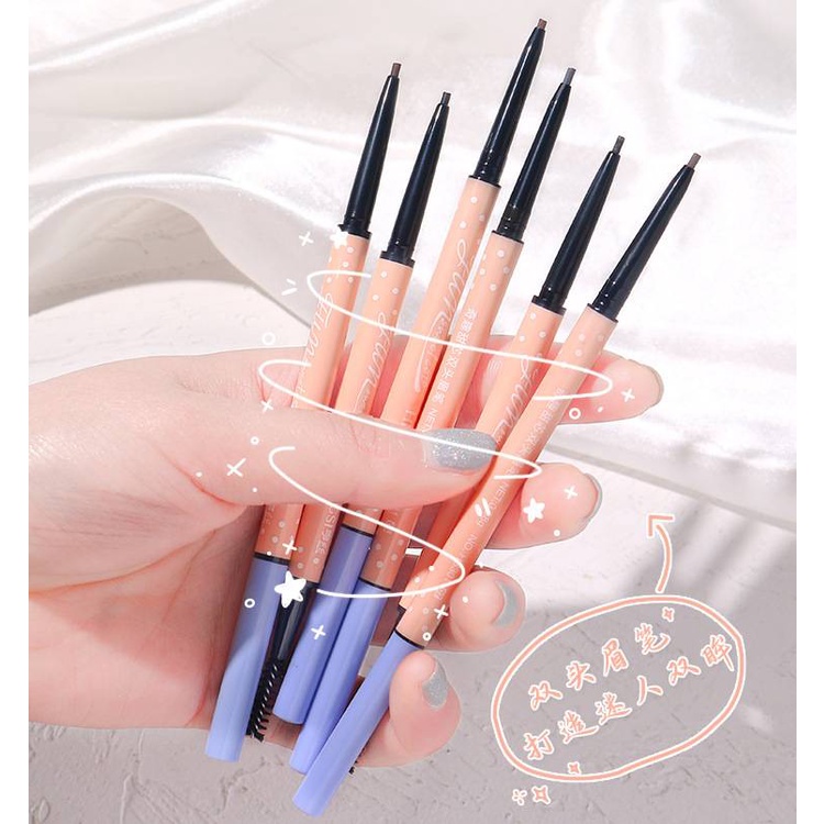 [Hàng mới về] Bút Chì Kẻ Lông Mày Hai Đầu Xoay Tự Động Kháng Nước Lõi Nhỏ 1.5mm