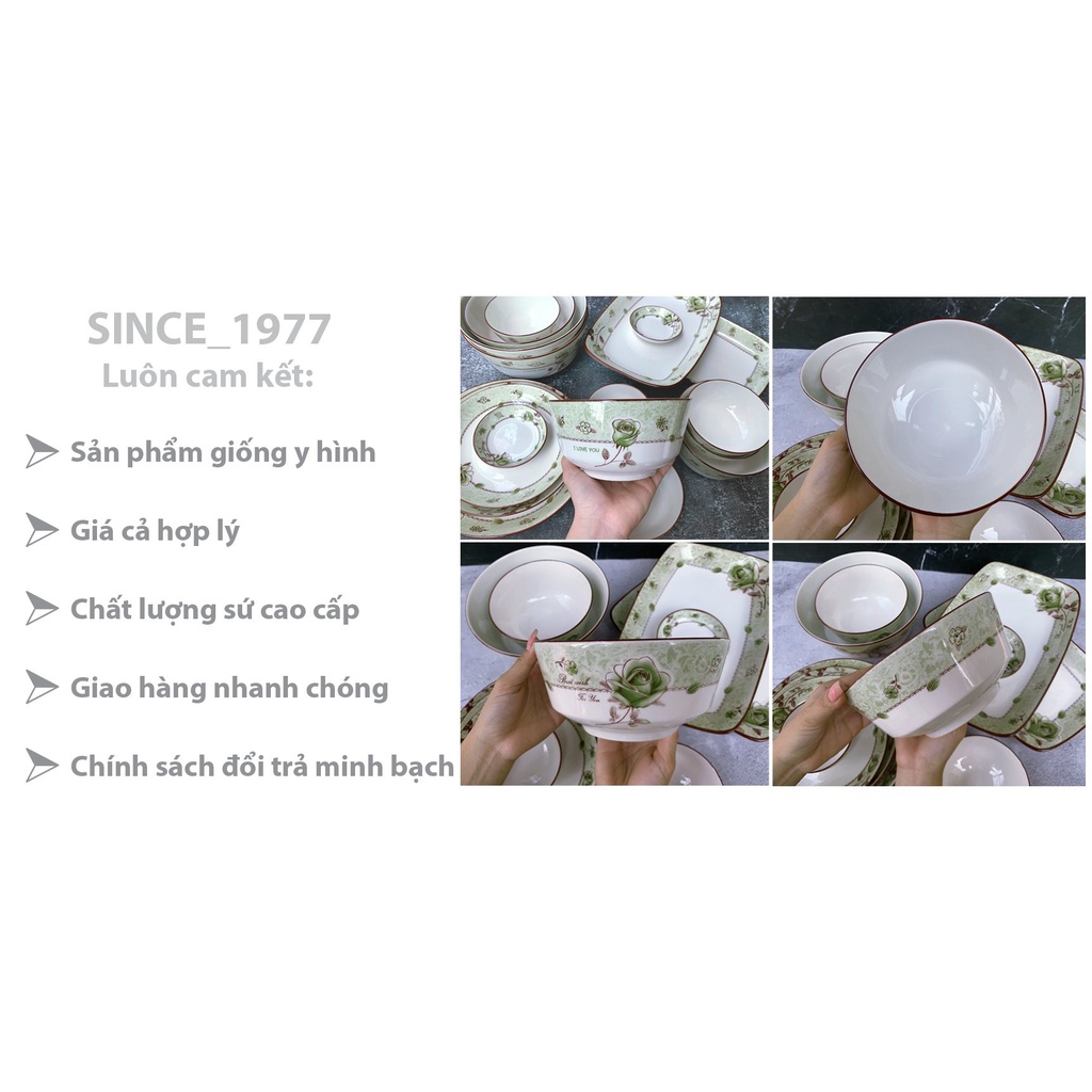 Tô sứ Bát Bảo 4D07, đk 7", Bền Đẹp Rẻ, Since_1977