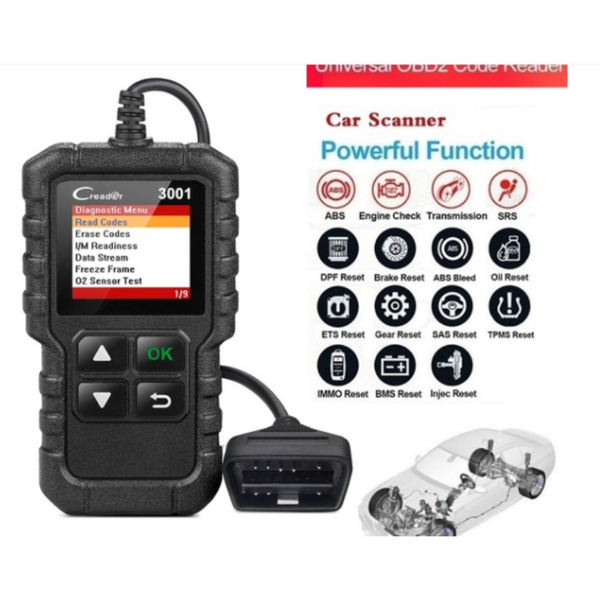 Chất lượng cao Khởi chạy CR3001 OBD2 Máy quét chẩn đoán ô tô ô tô Công cụ ô tô Xóa / Đặt lại Mã lỗi Đầu đọc chẩn đoán mã lỗi