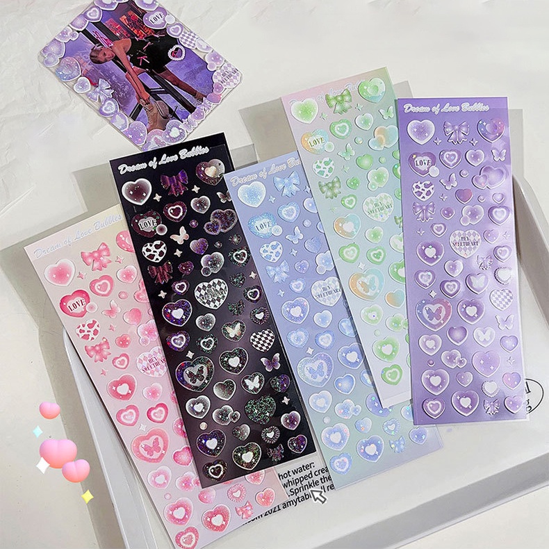 1 Sticker Dán Trang Trí Hình Bong Bóng