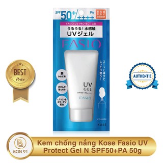 Kem chống nắng kose fasio uv protect gel n spf50+pa 50g