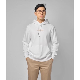 HOODY - Áo nỉ nam tay dài màu TRẮNG có mũ form regular - 10F20HOD001 - Áo thun Hoodie nam | LASTORE MENSWEAR
