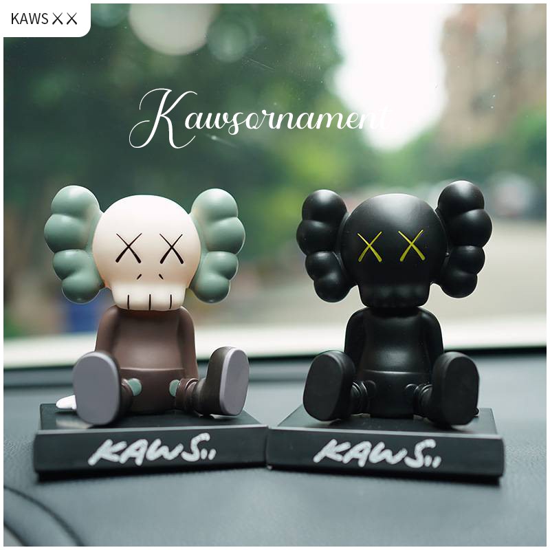 KAWS Lắc Lư Đầu Trang Trí Taplo Ô Tô, Phụ Kiện Trang Trí Ô Tô Thời Trang