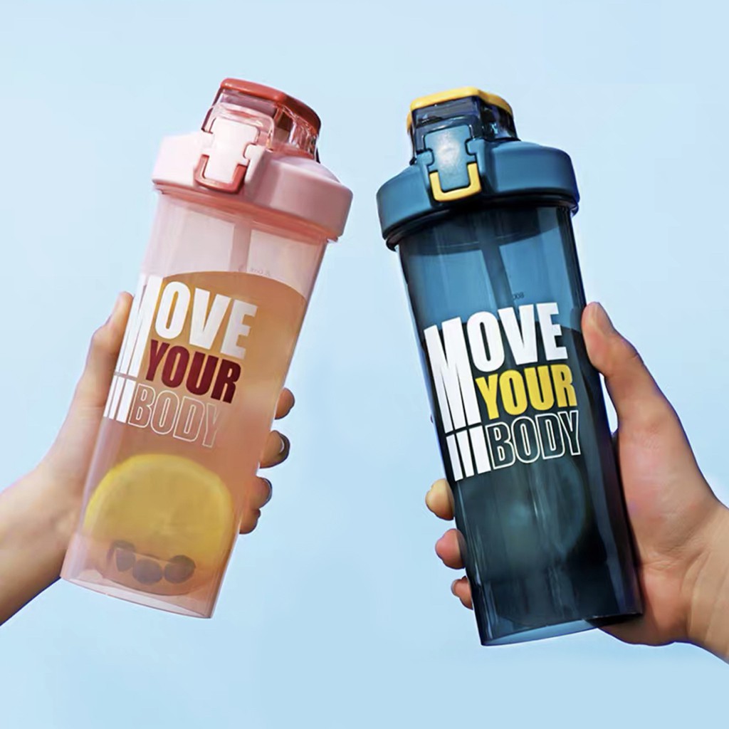 Bình nước thể thao 800ml bằng nhựa cao cấp an toàn sức khỏe shaker tập gym 3 màu sắc unisex Harry's Bottle