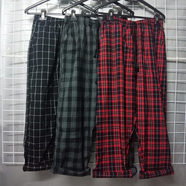 Quần unisex FANNEL caro - Plaid Pants đủ mẫu ảnh thật ( Cam kết hài lòng )