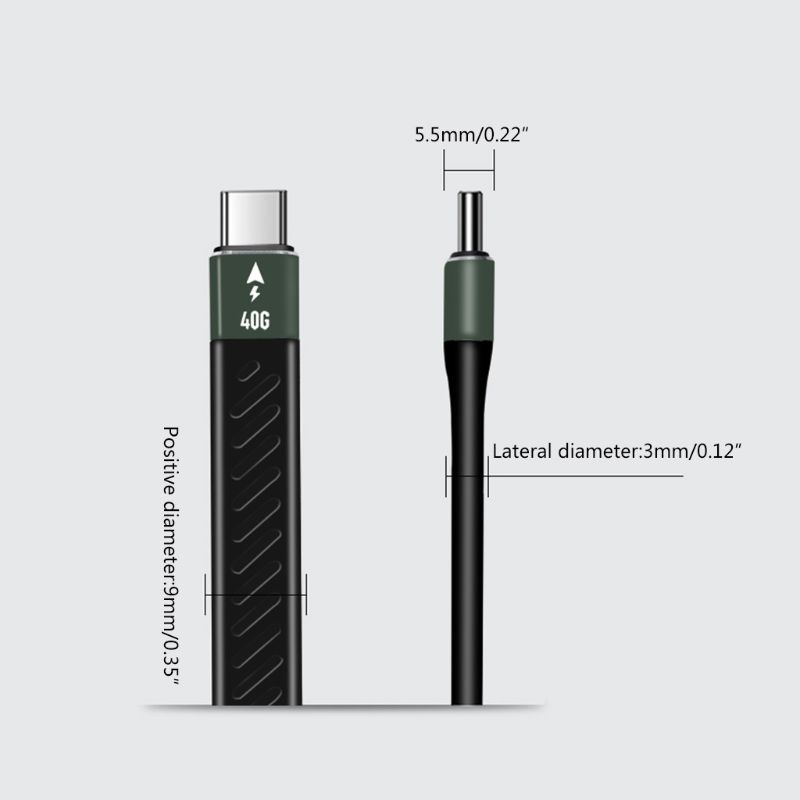 Cáp PD 60W Thunderbolt 3 được chứng nhận 40Gbps type C sang USB C với Emark