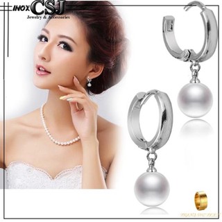 Bông tai khoen tròn rớt ngọc bt021