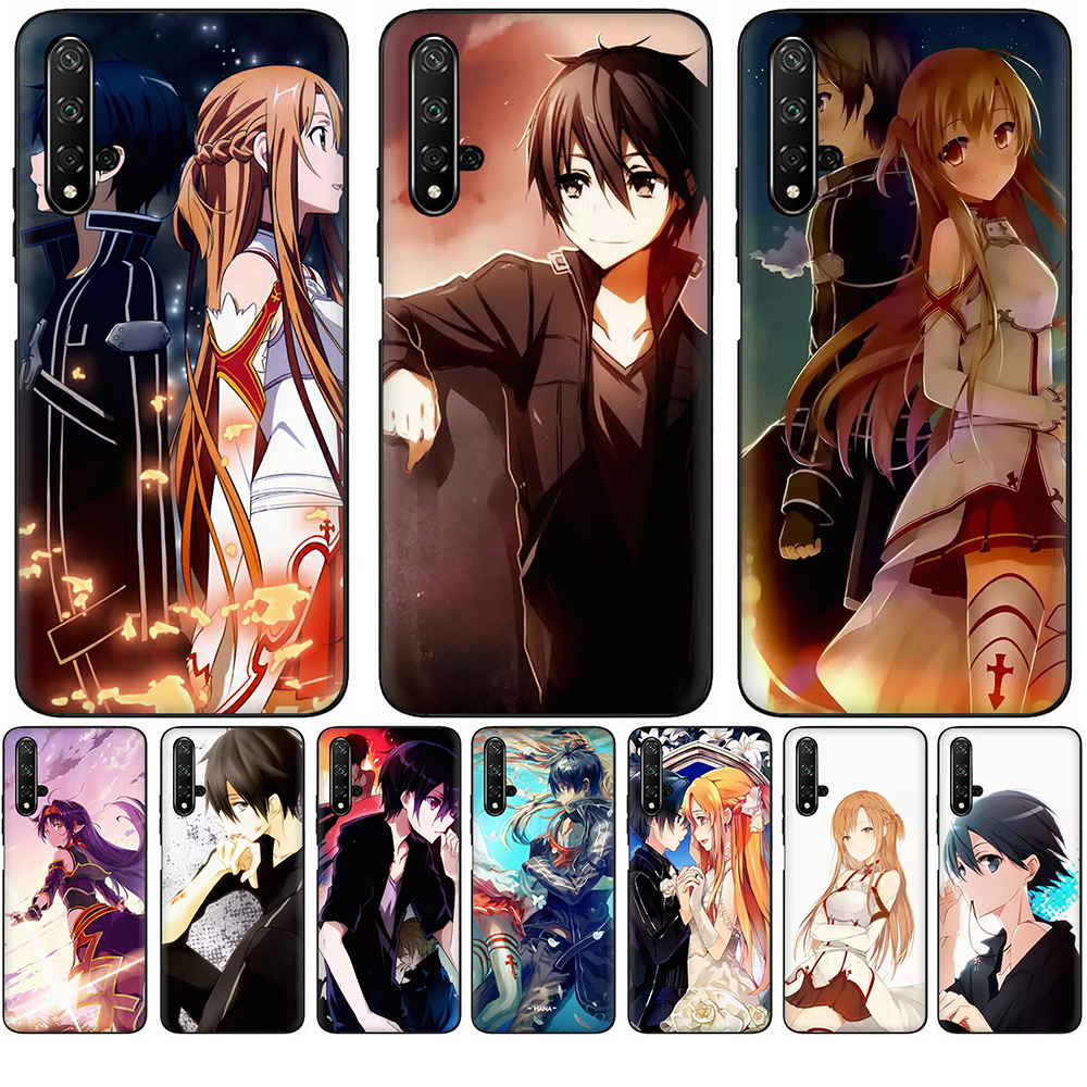 Ốp Điện Thoại Tpu Mềm Chống Rơi Họa Tiết Sword Art Online Cho Honor 9 Lite 10 Lite 10 20 View 20