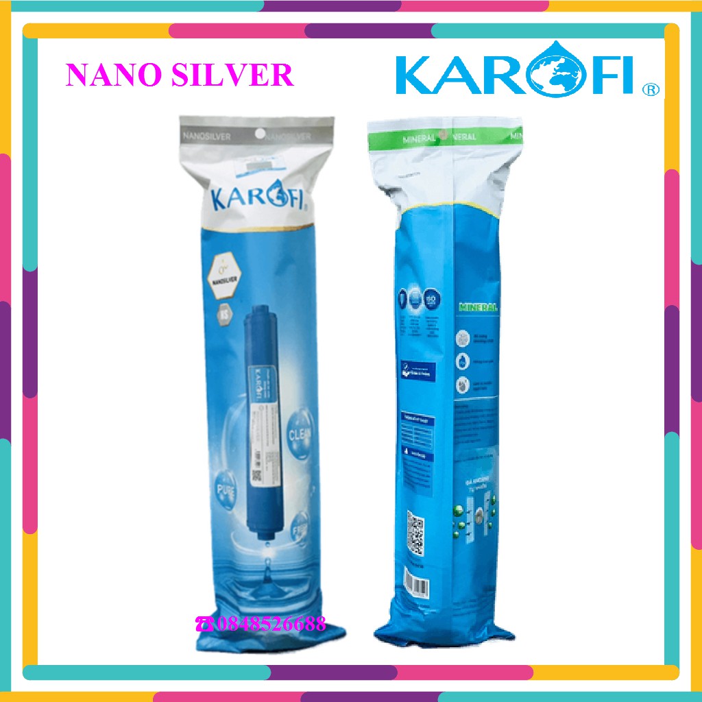 LÕI LỌC NƯỚC KAROFI 6/7/8 KAROFI – LÕI NANOSILVER- HÀNG CHÍNH HÃNG KAROFI