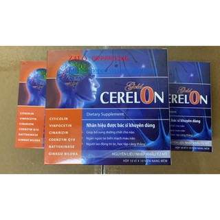 Viên bổ não cerelon gold tăng cường lưu thông tuần hoàn máu não .