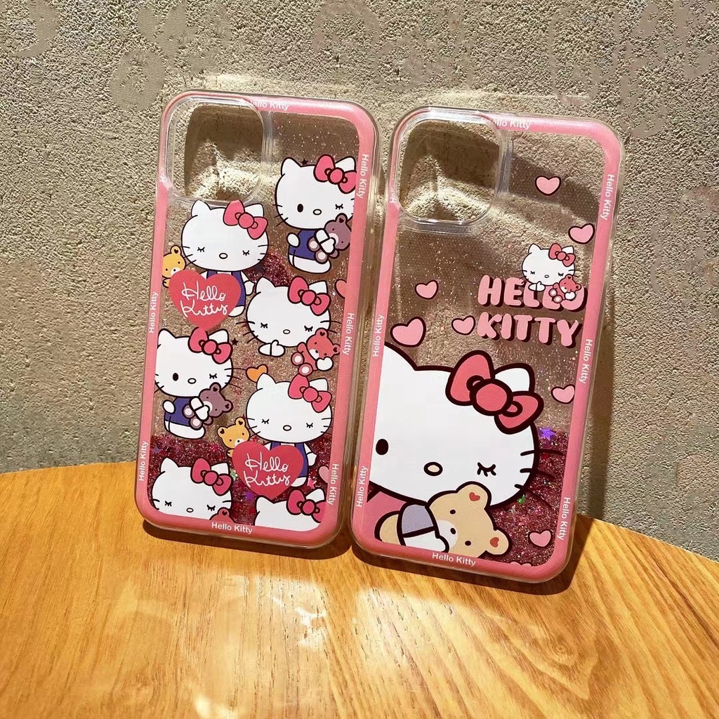 Ốp Điện Thoại Họa Tiết Hello Kitty Cho iPhone 13 Pro Max 12 Pro Max 11 Pro Max XR X Xs Max 7 8 Plus SE 2020