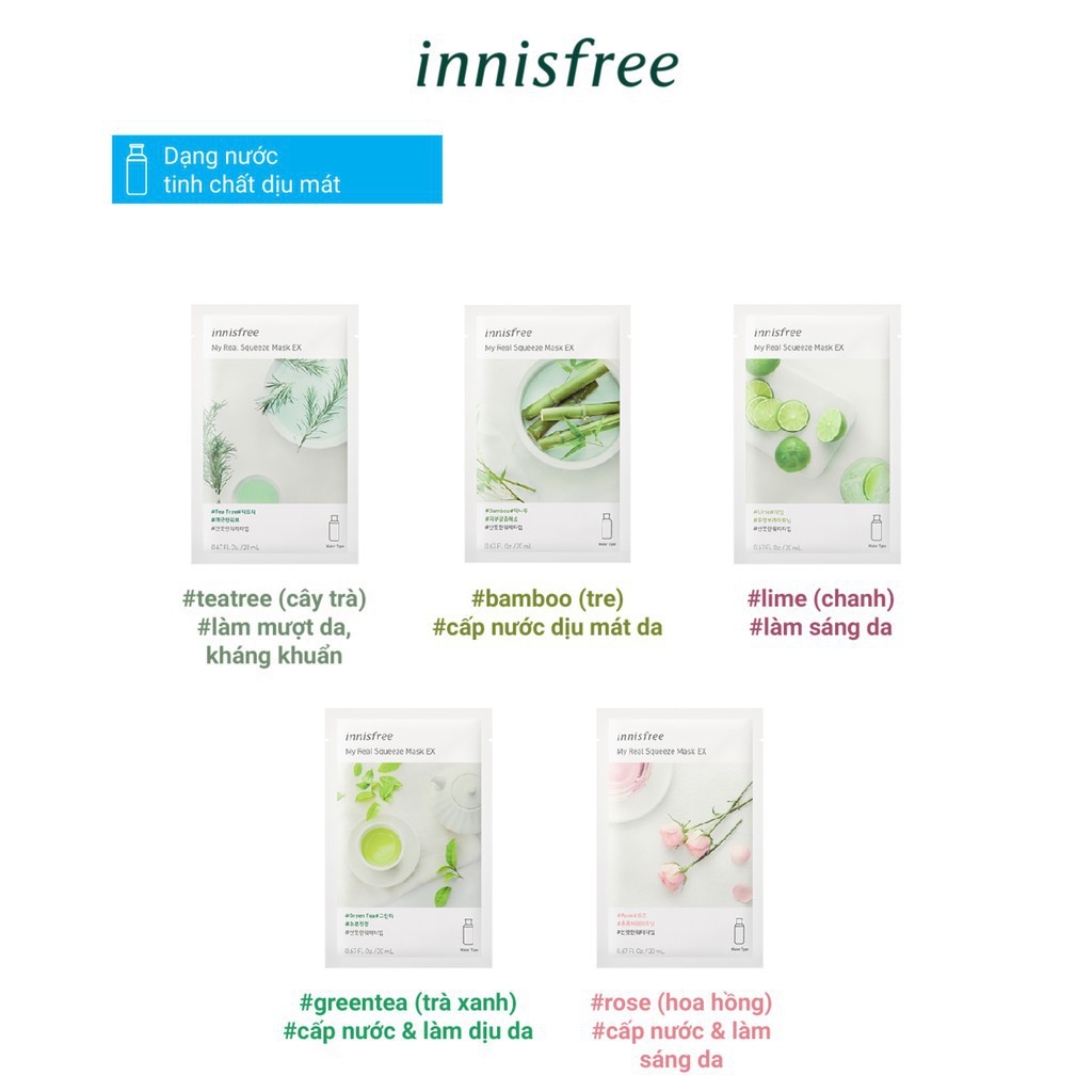 Mặt nạ Innisfree My Real Squeeze Mask