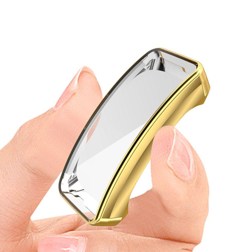 Dây Đeo TPU Mạ Điện Chống Sốc Cho Đồng Hồ Thông Minh Fitbit Inspire &amp; HR